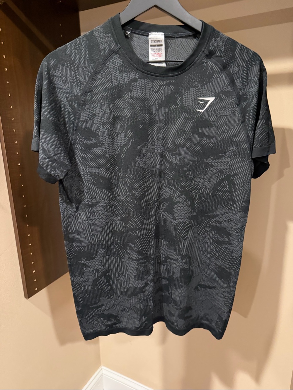 Gymshark Men’s Black Camo Short Sleeve Performance Tee